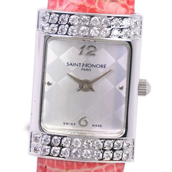SAINT HONORE 711235.2-F01 Watches pink Stainless Steel/Rhinestone Quartz A...